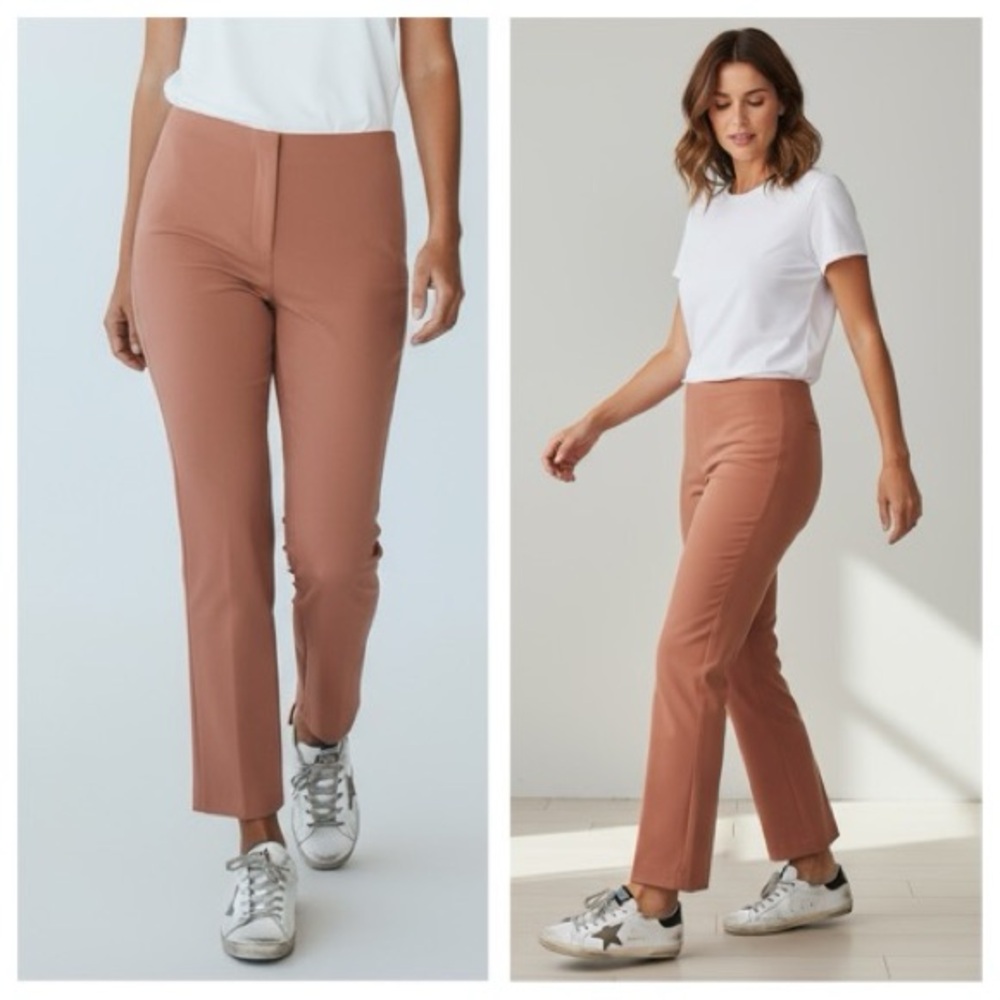 Zara Women's pink crop Pants